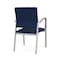 Lesro Newport Guest Chair Metal Frame, Silver, MD Ink Upholstery NP1101 - alternate 3